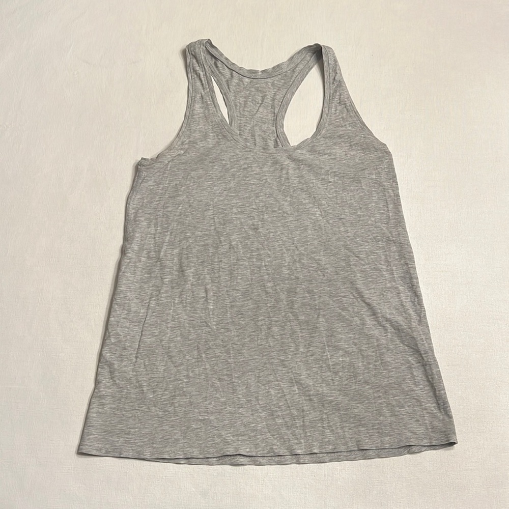 47. Lululemon Heather Grey Scoop Neck Tank Top